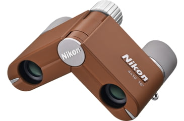 Image of Nikon CF 4x10mm Roof Prism Binoculars, Amber Brown, 16842