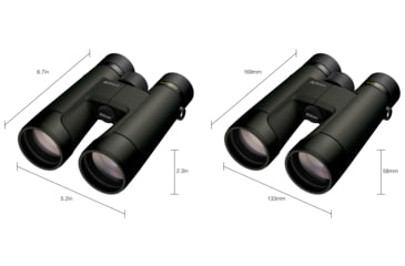 Image of Nikon Prostaff P7 12x50mm Porro Prism Binoculars, Black, Full Size, 16848