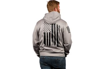 Image of Nine Line Apparel America Tail Gater Hoodie Grey Heather 3xl