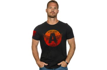 Image of Nine Line Apparel Flying ''a'' Men's T-shirt Black Large