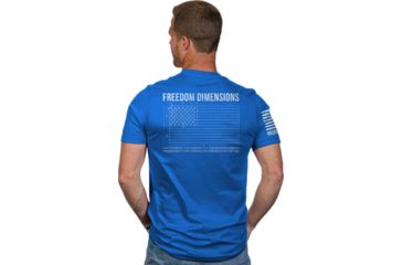 Image of Nine Line Apparel Freedom Dims Men's T-shirt Royal Small
