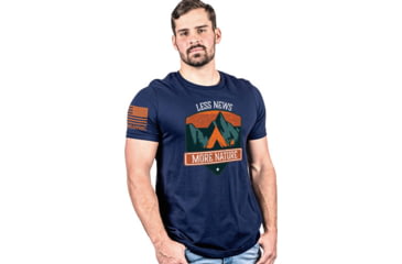 Image of Nine Line More Nature, Less News T-Shirt - Mens, Midnight Navy, 2XL, MORNATTSMIDNIGHTNAVY2XL