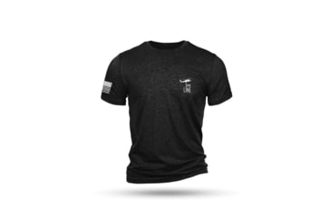 Image of Nine Line Apparel Nine Line America Short Sleeve Shirt Black Triblend 3XL, AMERICA-TSTRI-CHARCOALBLACKTRIBLEND-3XL