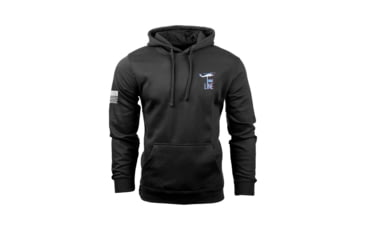 Image of Nine Line Apparel Nine Line Belt Fed Hooded Sweatshirt Black L, BELTFED-DT6100-BLACK-L