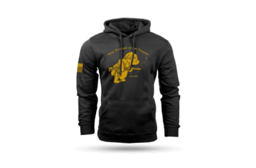 Image of Nine Line Apparel Nine Line Pooh Bear Hooded Sweatshirt Black 2XL, POOHBEAR-DT6100-BLACK-2XL
