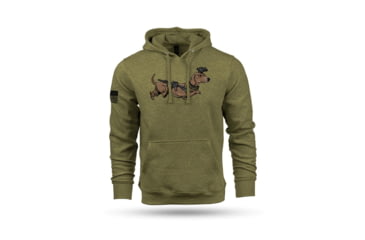 Image of Nine Line Apparel Nine Line Tactical Wiener Hooded Sweatshirt Olive L, TACWIENER-DT6100-HTHROLIVE-L