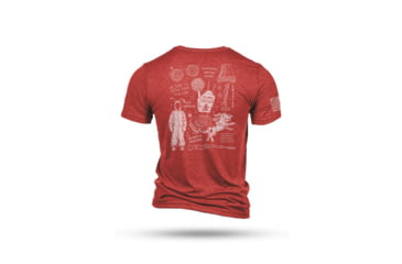 Image of Nine Line Apparel Nine Line Xmas Story Triblend Short Sleeve Shirt Red M, CSTRYSCHEM-TSTRI-REDTRIBLEND-M