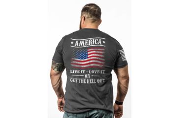 Image of Nine Line Get The Hell Out Graphic T-Shirts - Mens, HeavyMetal, Medium GTHO-TS-HEAVYMETAL-M