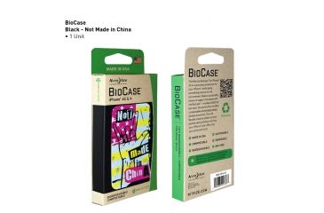 Image of Nite Ize Biodegradable Bio Case for Iphone 4 &amp; 4S, Black Not Made in China BIO-IP4-01G2