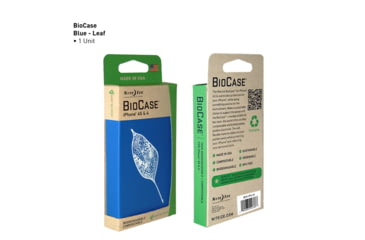 Image of Nite Ize Biodegradable Bio Case for Iphone 4 &amp; 4S, Blue Leaf BIO-IP4-03G3