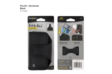 Image of Nite Ize Clip Case Fits All Holster,Horizontal Black CCSFA-01-R3