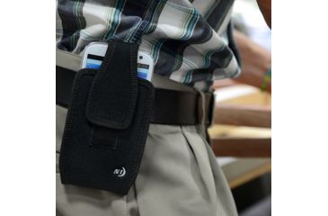 Image of Nite Ize Clip Case Fits All Holster,Vertical Black CCFAL-01-R3