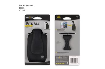Image of Nite Ize Clip Case Fits All Holster,Vertical Black CCFAL-01-R3