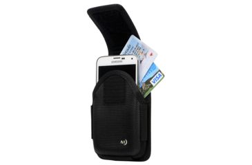 Image of Nite Ize Clip Case Hardshell Horizontal Universal Rugged Holster, Black, Extra Large, HSHSXL-01-R3