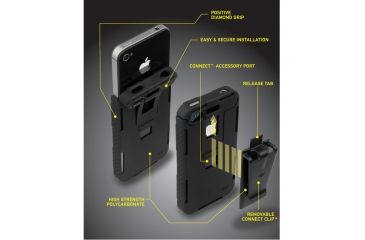Image of Nite Ize Connect Case/Mobile Mount Combo Pack - Black CNTMM-IP4-01SC