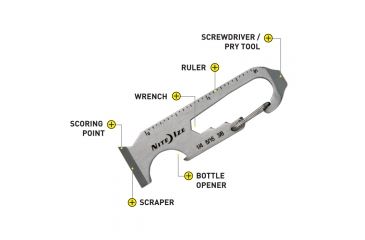 Image of Nite Ize DoohicKey Painter's Key Tool , Stainless, KMTP-11-R3S1