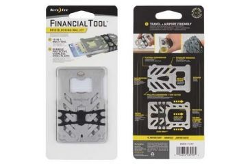Image of Nite Ize Financial Tool RFID Blocking Wallet, Stainless, FMTR-11-R7