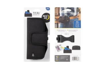 Image of Nite Ize Fits All Horizontal Phone Case, Black, XXL, CCSF2L-01-R3