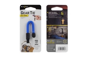 Image of Nite Ize Gear Tie Key Ring, Blue, KGL-03-R6