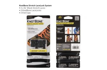 Image of Nite Ize KnotBone Stretch LaceLock System,Black KBLL-01-2R7