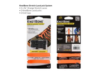 Image of Nite Ize KnotBone Stretch LaceLock System,Bright Orange KBLL-31-2R7