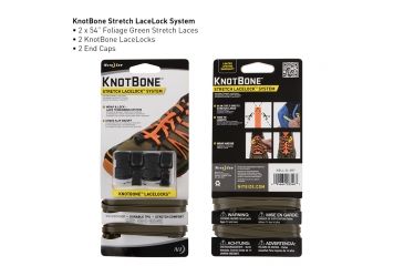 Image of Nite Ize KnotBone Stretch LaceLock System,Foliage Green KBLL-26-2R7