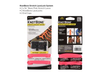 Image of Nite Ize KnotBone Stretch LaceLock System,Neon Pink KBLL-35-2R7
