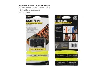 Image of Nite Ize KnotBone Stretch LaceLock System,Neon Yellow KBLL-33-2R7