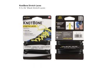Image of Nite Ize KnotBone Stretch Laces,Black KBL-01-2R7