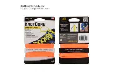 Image of Nite Ize KnotBone Stretch Laces,Bright Orange KBL-31-2R7