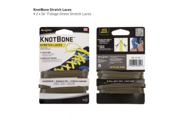 Image of Nite Ize KnotBone Stretch Laces,Foliage Green KBL-26-2R7
