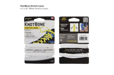 Image of Nite Ize KnotBone Stretch Laces,White KBL-02-2R7