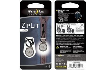 Image of Nite Ize LED Ziplit Zipper Pull Water Resistant Light, 2-Pack - White NZL2-07-02