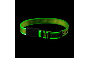 Image of Nite Ize NiteDog Rechargeable LED Collar, Lime/Green, Large, NDCRL-17-R3