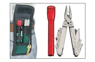 Image of Nite Ize NPI-03-01 Black Pock-Its Flashlight and Utility Holster w/ Belt Clip