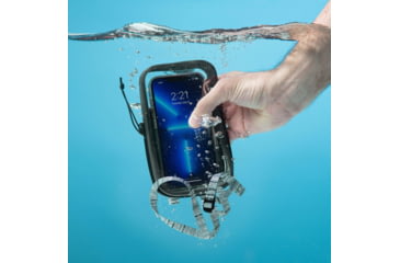 Image of Nite Ize RunOff Waterproof Phone Cases, Charcoal, 3.85 x 6.65 x 0.70in, ROPC-09-R8