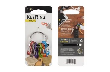 Image of Nite Ize S-Biner KeyRing, Stainless, KRG2-11-R3