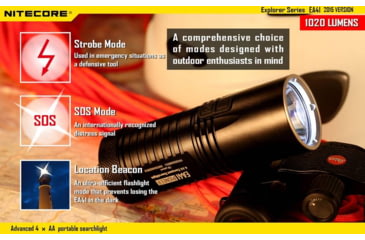 Image of Nitecore EA41 Explorer Series 1020 Lumen Pocket Search Flashlight, Black, 6952506401321