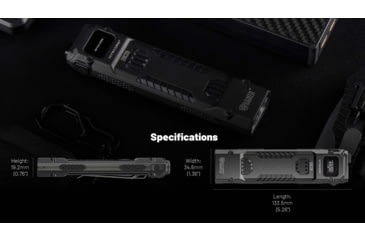 Image of Nitecore EDC29 Lithium Ion 6500 Lumens Flat LED Flashlight, Black, EDC29