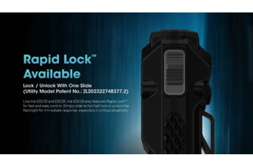 Image of Nitecore EDC29 Lithium Ion 6500 Lumens Flat LED Flashlight, Black, EDC29