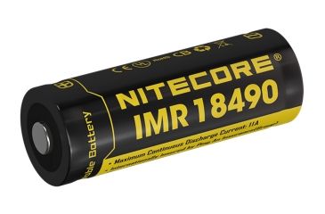 Image of Nitecore IMR 18490 3.6V 1100mAh Battery, Black, NL18490A
