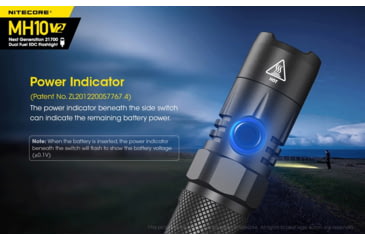 Image of Nitecore MH10 v2 1200 Lumen USB-C Rechargeable Flashlight, Black, 6952506405978