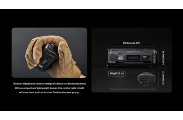 Image of Nitecore EDC37 USB-C Rechargeable 8000 Lumens LED EDC Flashlight