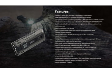 Image of Nitecore EDC37 USB-C Rechargeable 8000 Lumens LED EDC Flashlight