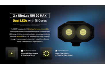 Image of Nitecore EDC37 USB-C Rechargeable 8000 Lumens LED EDC Flashlight