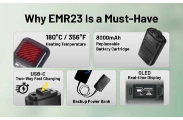 Image of Nitecore EMR23 USB-C Rechargeable 2-in-1 Electronic Mosquito Repeller