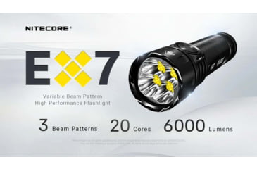 Image of Nitecore EX7 USB-C Rechargeable 6000 Lumens LED Flashlight