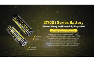 Image of Nitecore NL2155HPi 5500mAh Rechargeable 21700 Battery for i Series