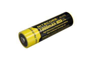 Image of Nitecore NL1410 1000mAh Rechargeable 14500 Battery, Black/Yellow, 6952506496334