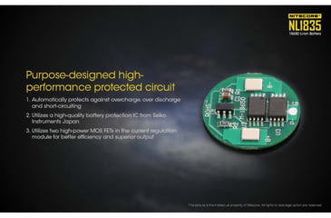 Image of Nitecore NL1835 3500mAh Rechargeable 18650 Battery, Yellow, 6952506491469